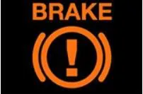 Câu 227: Khi động cơ xe ô tô đã khởi động, bảng đồng hồ xuất hiện ký hiệu như hình vẽ dưới đây là báo hiệu tình trạng gì của xe ô tô?