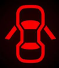 Câu 229: Khi động cơ xe ô tô đã khởi động, bảng đồng hồ xuất hiện ký hiệu như hình vẽ dưới đây là báo hiệu tình trạng gì của xe ô tô?