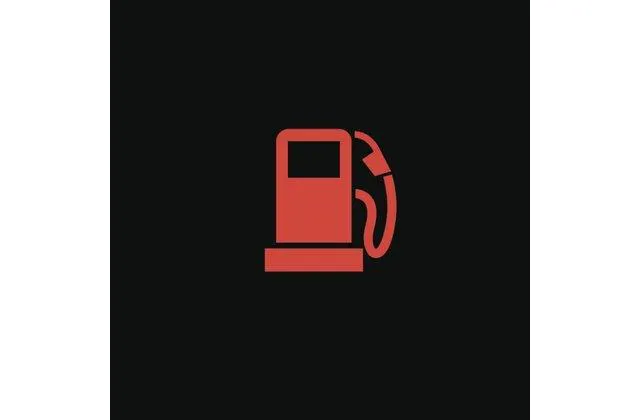 Câu 231: Khi động cơ xe ô tô đã khởi động, bảng đồng hồ xuất hiện ký hiệu như hình vẽ dưới đây là báo hiệu tình trạng gì của xe ô tô?