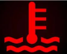 Câu 286: Khi động cơ ô tô đã khởi động, bảng đồng hồ xuất hiện ký hiệu như hình vẽ dưới đây, báo hiệu tình trạng như thế nào của xe ô tô?