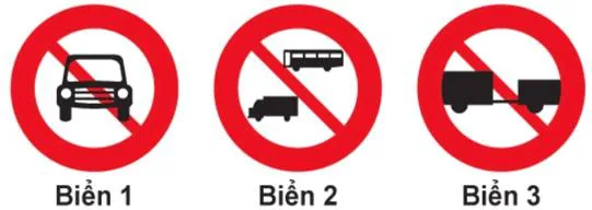 Câu 302: Biển nào cấm xe ô tô tải?