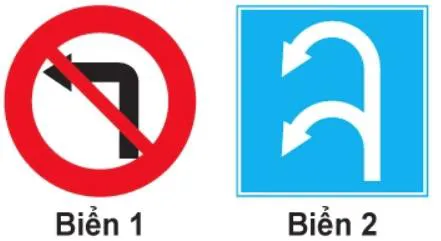 Câu 322: Biển nào xe được phép rẽ trái?