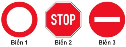 Câu 329: Khi gặp biển nào xe ưu tiên theo luật định vẫn phải dừng lại?