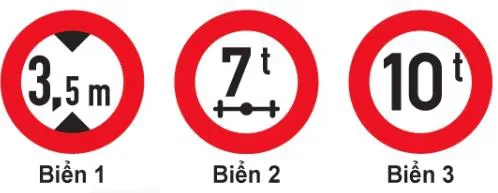 Câu 339: Biển số 3 có ý nghĩa như thế nào?