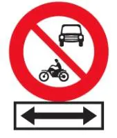 Câu 345: Biển này có hiệu lực đối với xe mô tô hai bánh, ba bánh chở hàng không?