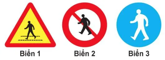 Câu 368: Biển nào chỉ đường dành cho người đi bộ, các loại xe không được đi vào khi gặp biển này?