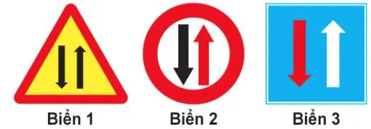 Câu 391: Biển nào chỉ dẫn Được ưu tiên qua đường hẹp?