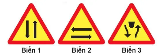 Câu 393: Biển nào báo hiệu Đường đôi?