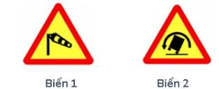 Câu 414: Gặp biển nào dưới đây người tham gia giao thông cần phải điều chỉnh tốc độ xe chạy cho thích hợp, đề phòng gió ngang thổi mạnh gây lật xe?