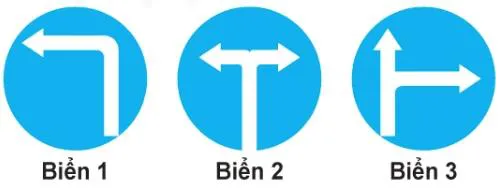 Câu 441: Biển nào không cho phép rẽ phải?