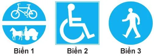 Câu 452: Biển nào báo hiệu Nơi đỗ xe dành cho người khuyết tật?