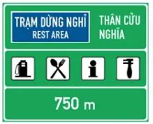 Câu 468: Ý nghĩa các biểu tượng ghi trên biển chỉ dẫn là như thế nào?