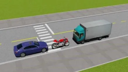 Câu 509: Xe nào đỗ vi phạm quy tắc giao thông?