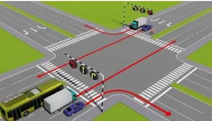 Câu 538: Trong hình dưới đây, xe nào chấp hành đúng quy tắc giao thông?