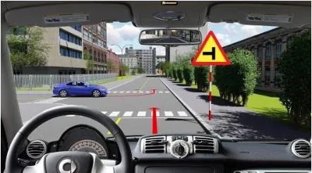 Câu 544: Để điều khiển cho xe đi thẳng, người lái xe phải làm gì là đúng quy tắc giao thông?