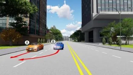 Câu 546: Xe nào phải nhường đường là đúng quy tắc giao thông?