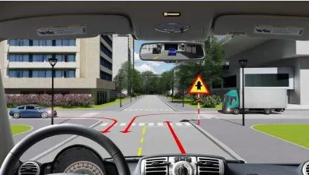 Câu 551: Thứ tự các xe đi như thế nào là đúng quy tắc giao thông?