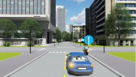 Câu 559: Theo tín hiệu đèn của xe cơ giới, xe nào vi phạm quy tắc giao thông?