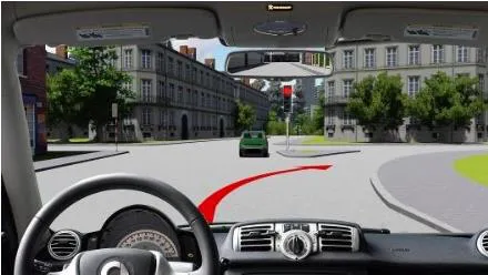 Câu 569: Xe nào phải dừng lại trong trường hợp này?