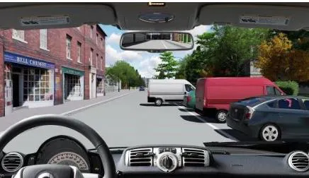 Câu 579: Bạn xử lý như thế nào khi xe phía trước đang lùi ra khỏi nơi đỗ?