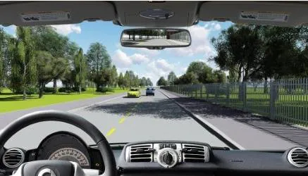 Câu 580: Phía trước có một xe màu xanh đang vượt xe màu vàng trên làn đường của bạn, bạn xử lý như thế nào trong trường hợp này?