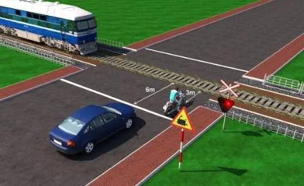 Câu 592: Xe nào dừng đúng theo quy tắc giao thông?