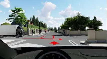 Câu 593: Các xe đi theo thứ tự nào là đúng quy tắc giao thông đường bộ?