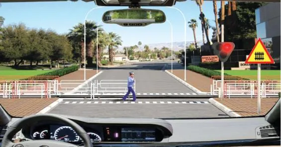 Câu 596: Xe của bạn đang di chuyển gần đến khu vực giao cắt với đường sắt, khi rào chắn đang dịch chuyển, bạn điều khiển xe như thế nào là đúng quy tắc giao thông?