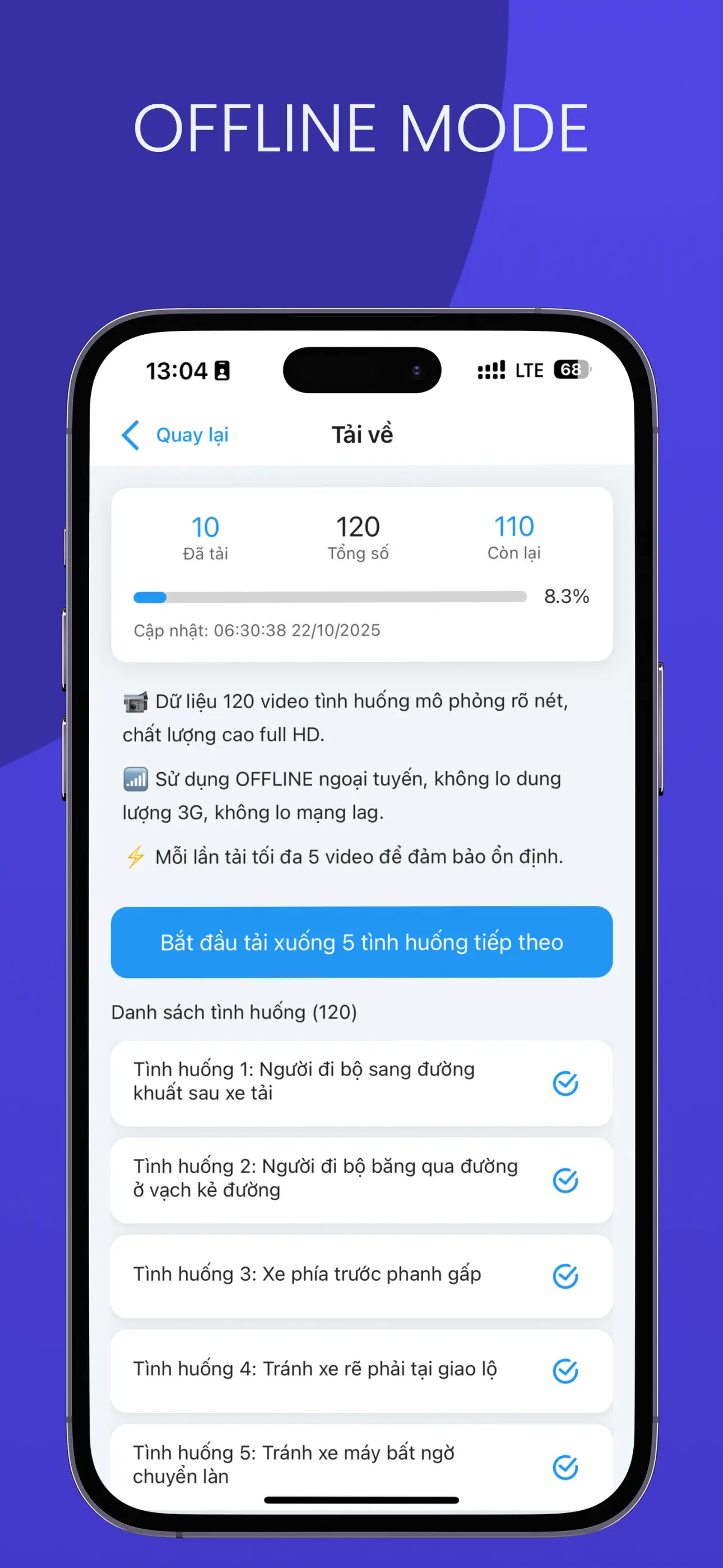 Kết quả thi mô phỏng chi tiết